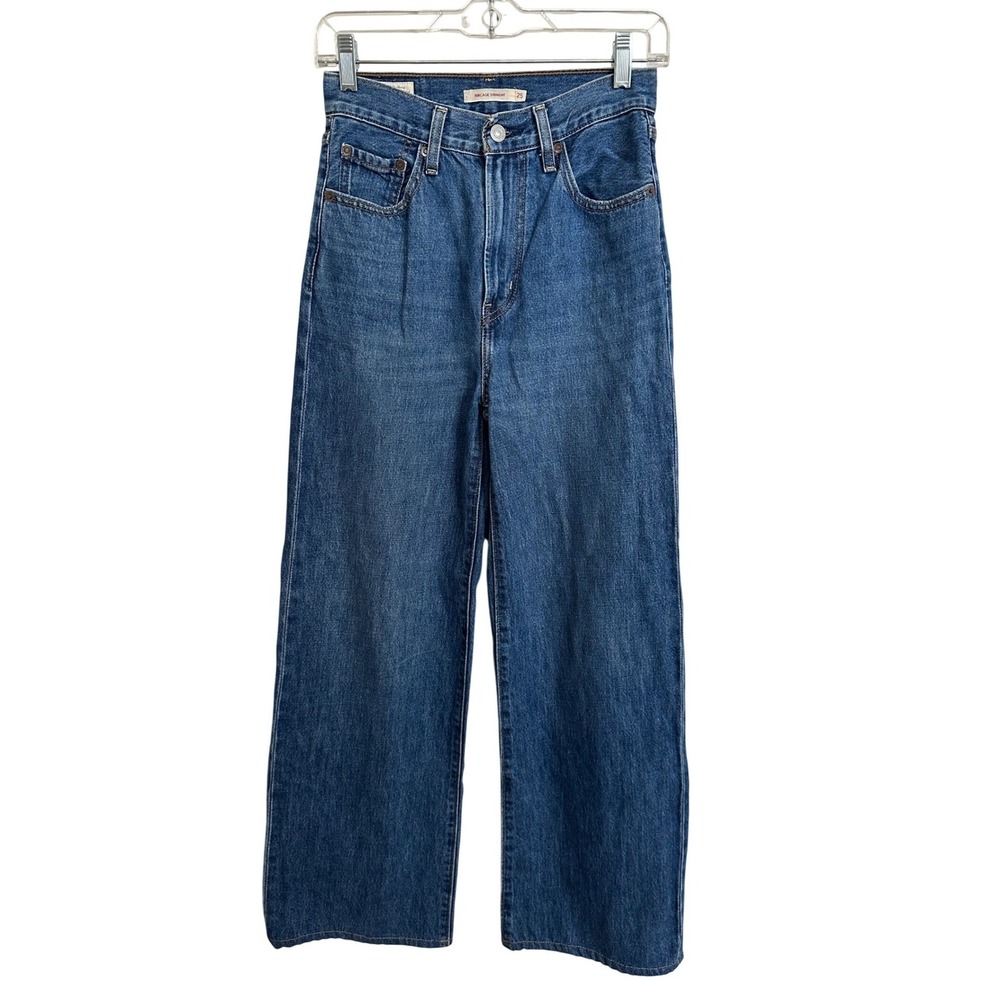 Levi's Premium Ribcage Straight Ankle Jeans Medium Wash 25 PC9 72693-0005